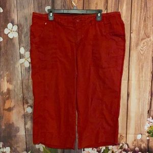 ❤️Venezia red capris size 18❤️